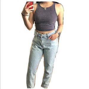 Forever 21 // striped cropped top